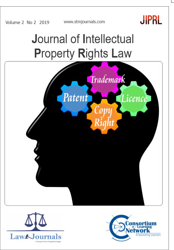 JOURNAL OF INTELLECTUAL PROPERTY RIGHT LAW